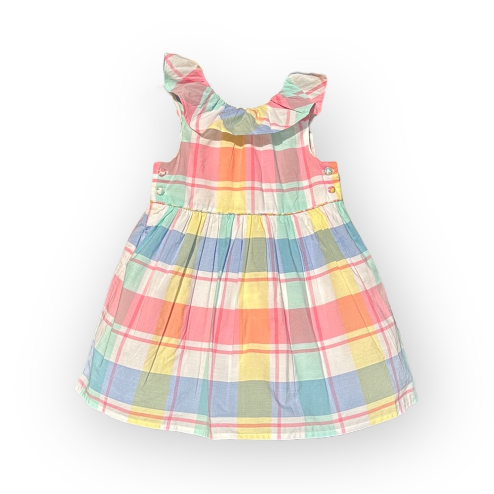 Tommy Bahama Pastel Plaid Dress for Toddler Girl, Sz 18M